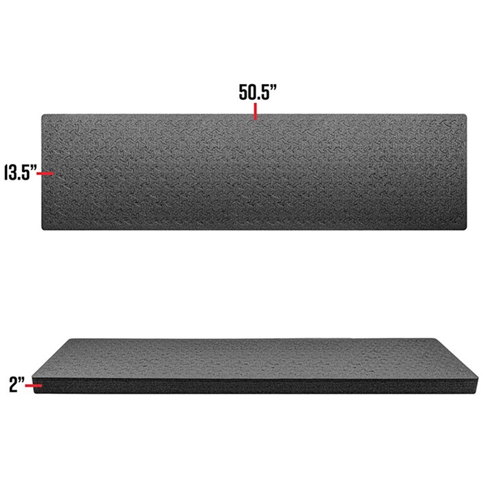 EYLAR RAGAR CROSSLINK FOAM INSERT 50.5"X13.5" FOR HARD RIFLE CASE
