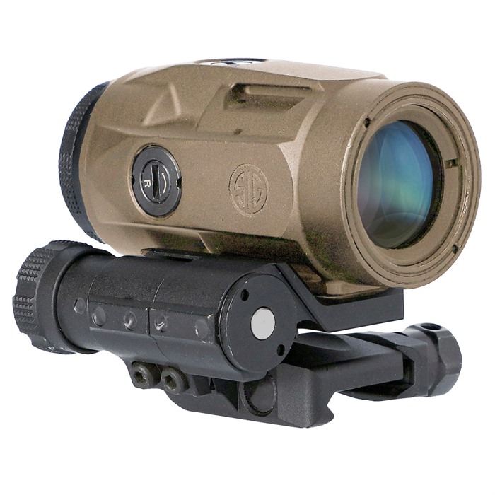 JULIET-3 3X22MM Micro Magnifier JULIET3 3X22MM Micro Magnifier Push Button Mount with Spacers FDE JULIET-3 3X22MM Micro Magnifier JULIET3 3X22MM Micro Magnifier Push Button Mount with Spacers FDE
