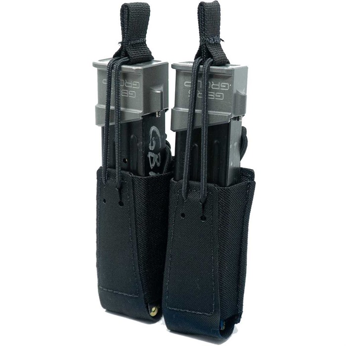 GBRS GROUP DOUBLE PISTOL POUCH BLK