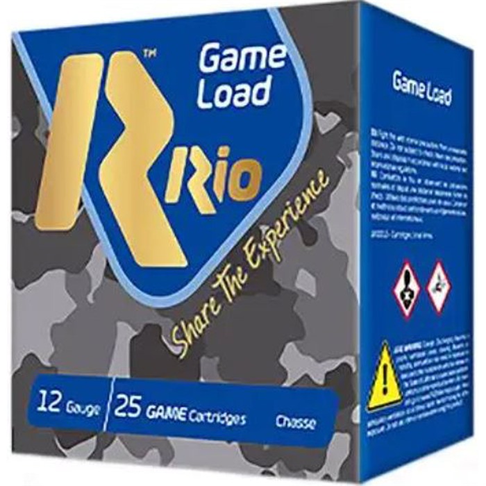 RIO OUTDOORS CORP. GAME LOAD 36 12GA 3-3/4" 1-1/4OZ #8 SHOT 25/BOX
