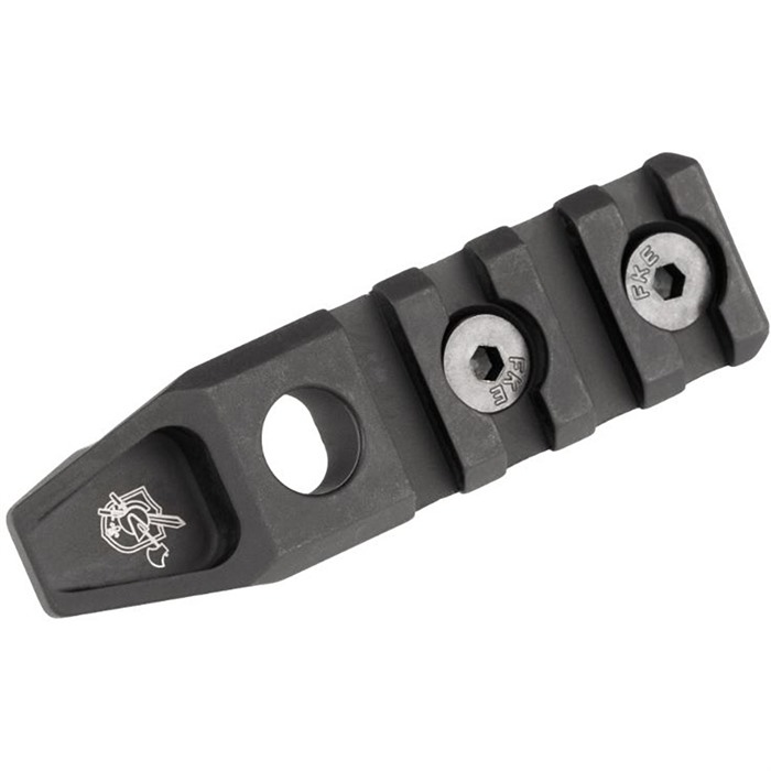KNIGHTS ARMAMENT M-LOK RAIL SECTION W/QD SOCKET 4-SLOT BLACK
