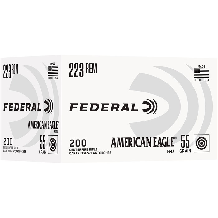 RICAN EAGLE 223 REM 55GR FMJ 3240 FPS 200/BOX Ammo