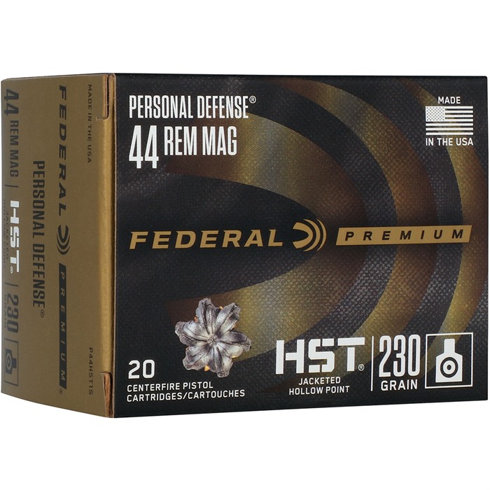 FEDERAL PERSONAL DEFENSE HST .44 Magnum 230 Gr JHP ERAL PERSONAL DEFENSE HST .44 Magnum 230 Gr JHP Ammo