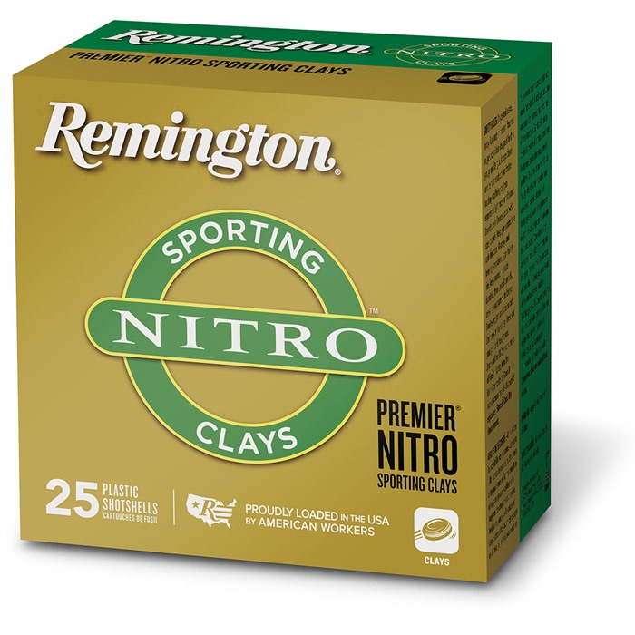 REMINGTON PREM NITRO SPRT CLAYS 12GA 2-3/4'' 7/8OZ #7.5 1325 FPS 25/BOX