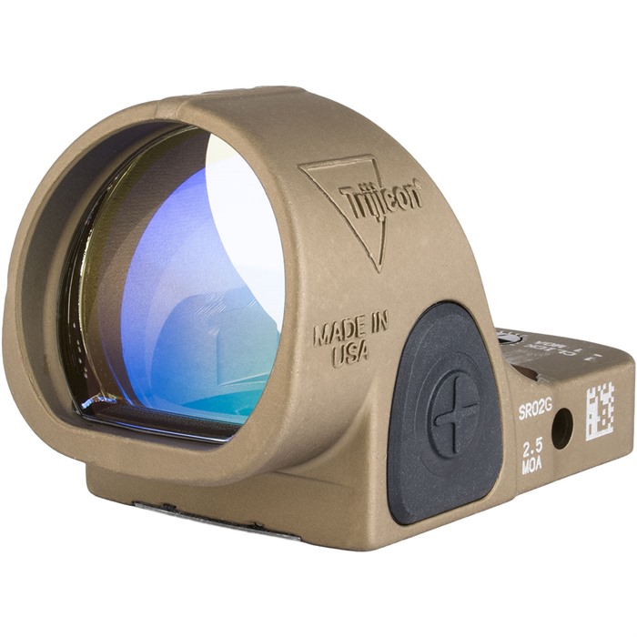 TRIJICON SRO 2.5 MOA ADJUSTABLE LED REFLEX GREEN DOT SIGHT COY BROWN - View 2