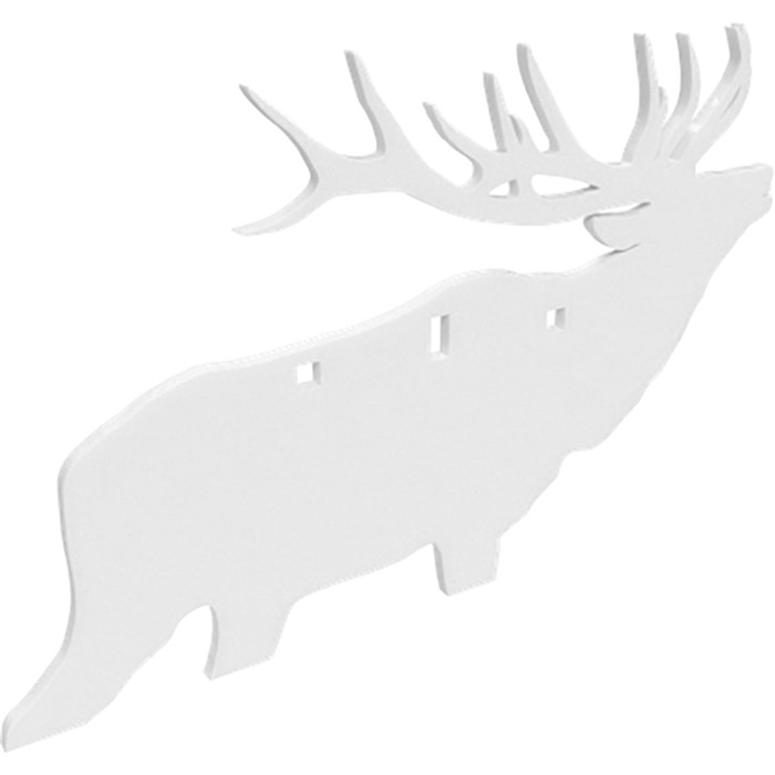 B/C AR500 3/8" SILHOUETTE ELK WHT