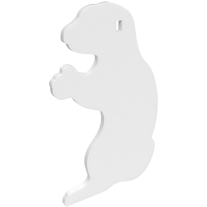 B/C AR500 3/8" SILHOUETTE GOPHER WHT