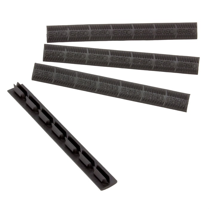 ERGO 7-Slot KeyMod WedgeLok Rail Cover 4-Pack Black - Ergo Grip