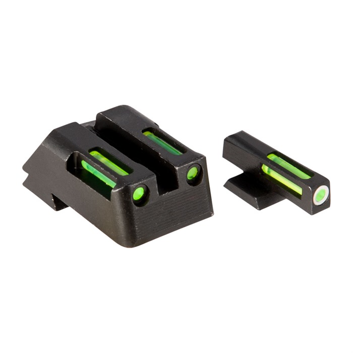 LITEWAVE H3 TRITIUM ORANGE RING FRONT SIGHT SET W/GREEN LITEPIPES