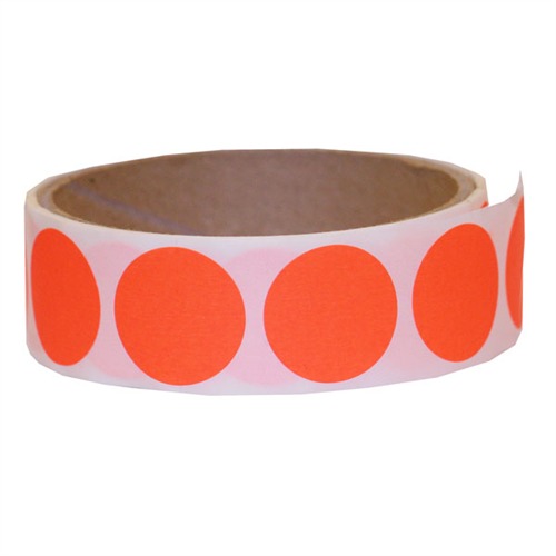 NATIONAL TARGET 1" FLORESCENT PASTERS PER ROLL