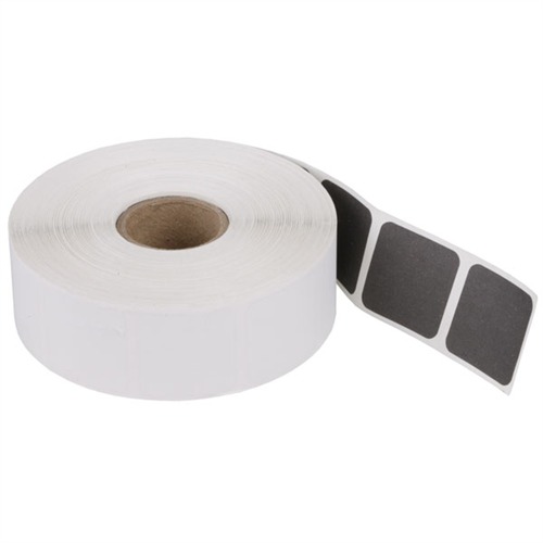 NATIONAL TARGET 1" SQUARE BLACK PASTERS 1000/ROLL