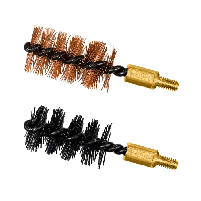 Otis Technology 28 Gauge Bore Brush 2-Pack - Nylon and Bronze