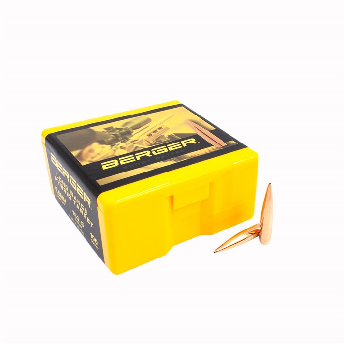 6.5MM 153.5 GRAIN LONG RANGE HYBRID TARGET BULLETS 100CT - Berger Bullets - 264 CALIBER