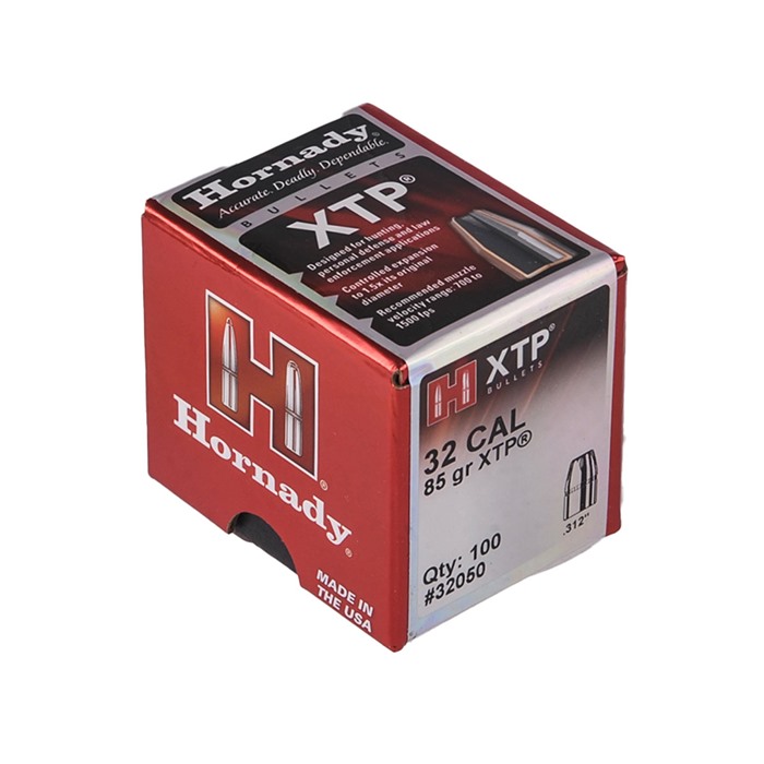 HORNADY XTP .32 CALIBER (0.312'') 85GR JACKETED HOLLOW POINT 100/BOX-img-0
