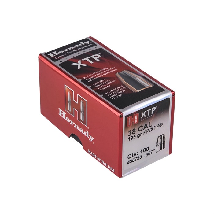 Hornady 35730 XTP Varmint 38 Cal .357 125 gr - Reloading Bullets at ...