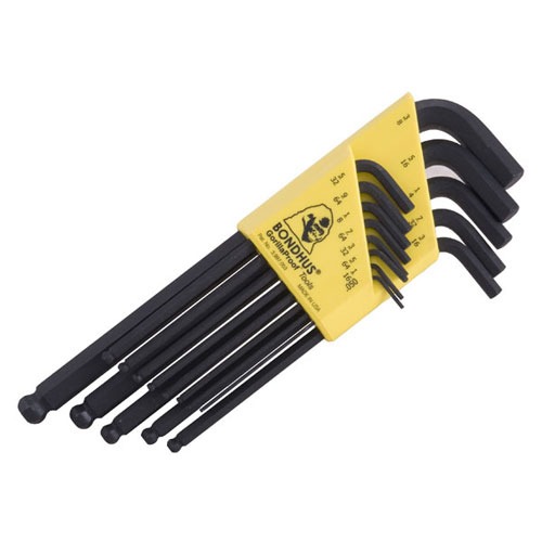 Bondhus 10937 13-Piece BallDriver Hex Wrench Set .050-3/8 Inch