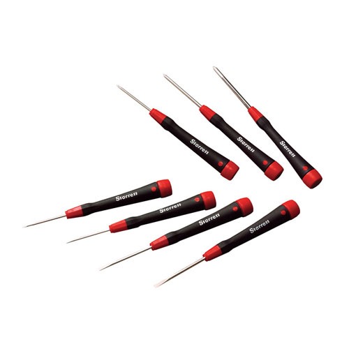 Starrett S551Z-7 Precision Screwdriver Set, 7-Piece