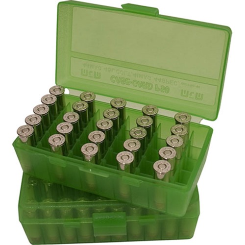 MTM Case-Gard P-50 Series 10MM Green Ammo Box - 24 Pack
