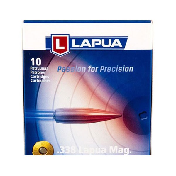 Lapua 338 MAGNUM 250GR FULL METAL JACKET BOAT TAIL 10/BOX