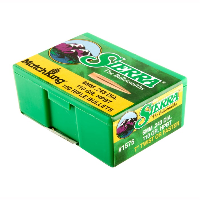 MATCHKING 6MM (0.243'') HOLLOW POINT BOAT TAIL BULLETS