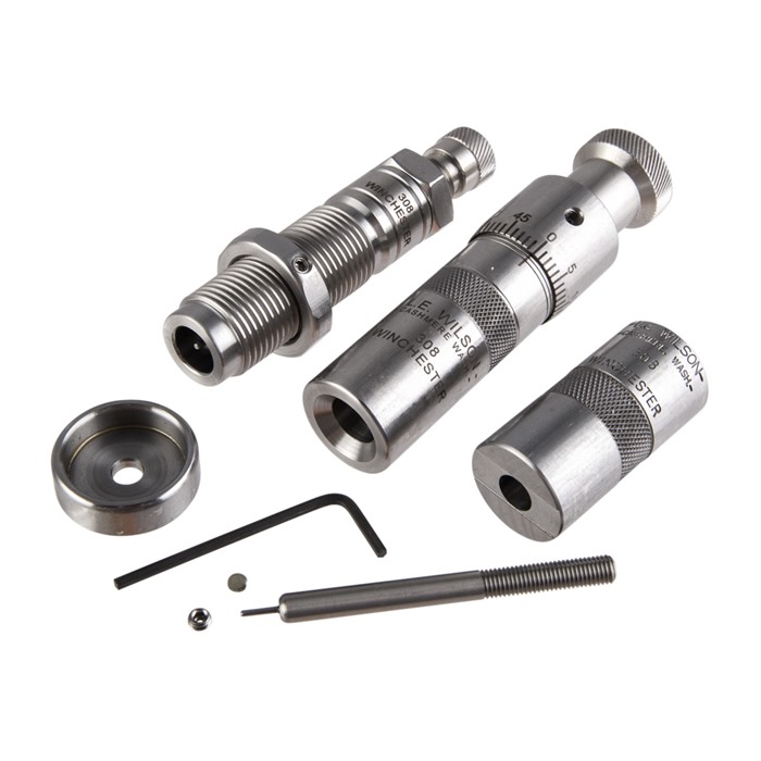 L.E. Wilson KBFC-308W Die Kit .308 Win with Case, Micrometer Seater - L.E. Wilson - 308 Winchester