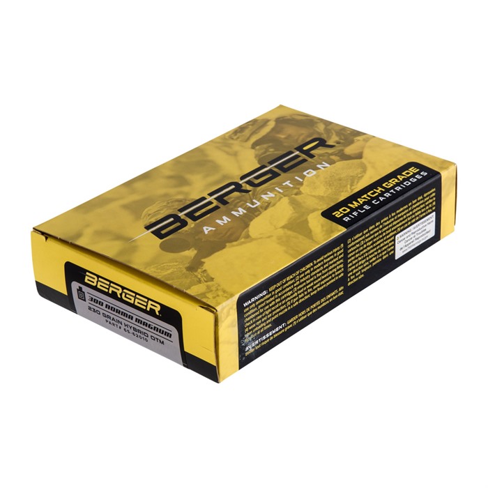 Berger 62010 300 Norma Magnum 230gr Hybrid OTM Ammo 20/Box