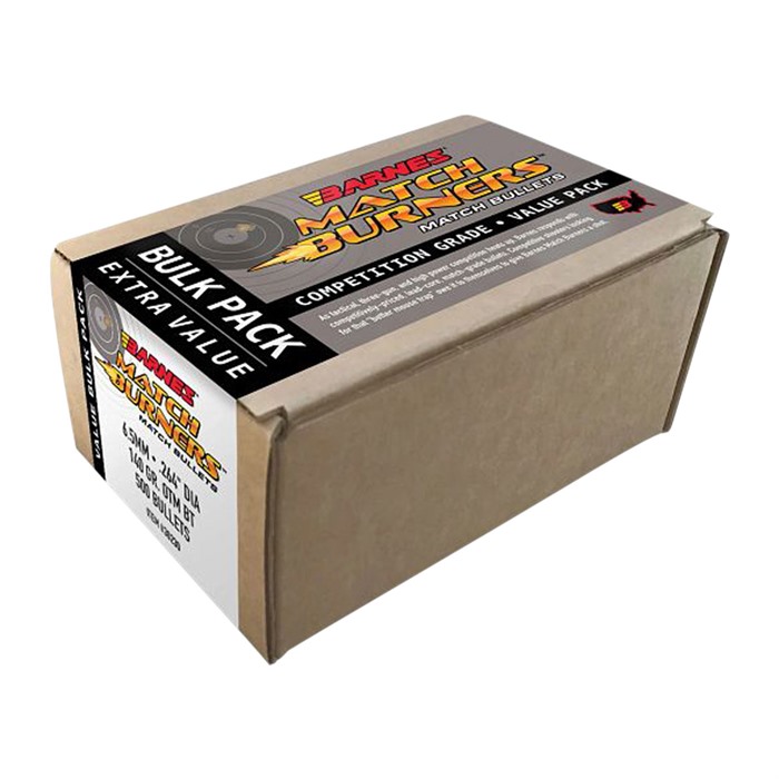 Barnes Match Burners Rifle Bullets 6.5mm .264" 140 gr BT 500-Box - Barnes Bullets - 6.5MM