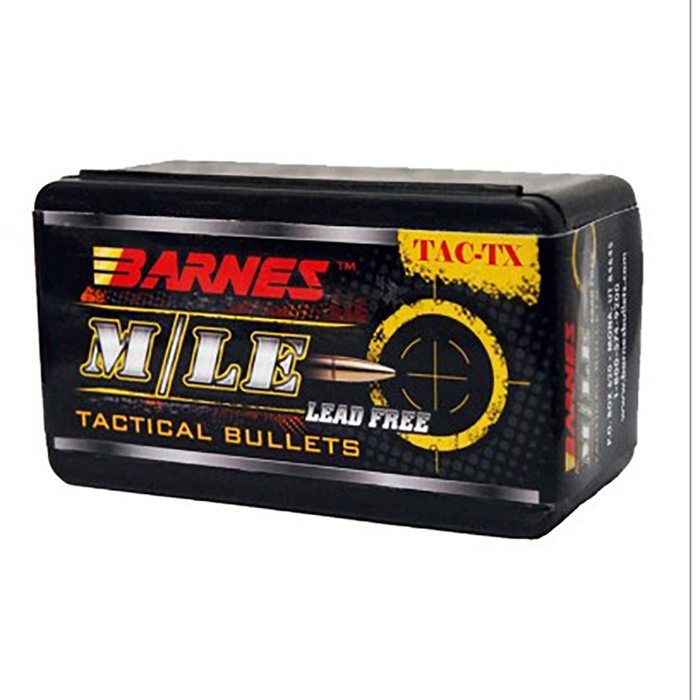 Barnes 31142 6.5mm 115gr TAC-TX Boat Tail Bullets 50/Box