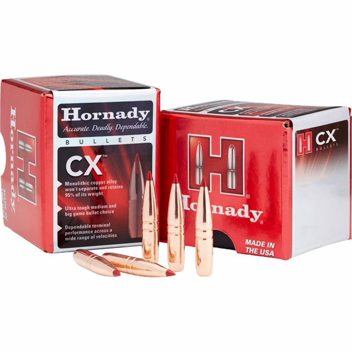 Hornady 28284 CX 7mm 150gr Copper Solid Hunting Bullet