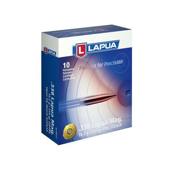 Lapua 338 MAGNUM 250GR OPEN TIP MATCH 10/BOX