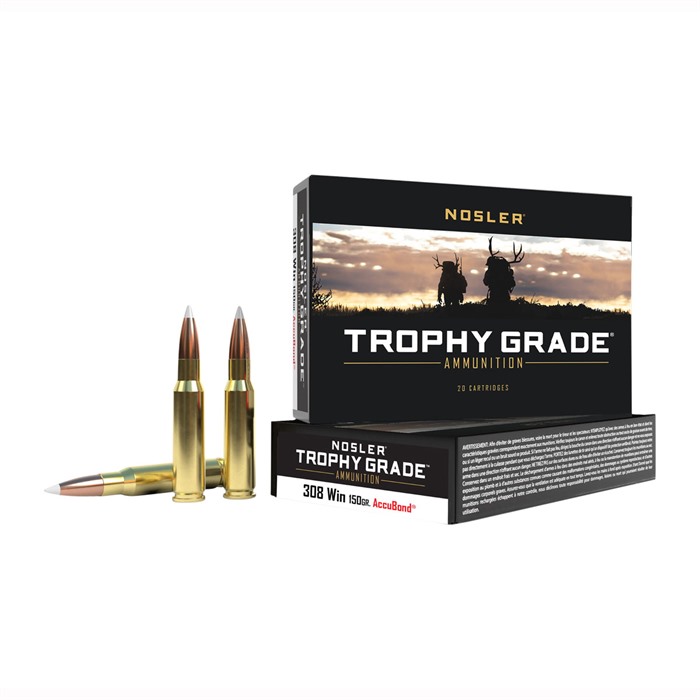 TROPHY GRADE AMMO 308 WINCHESTER 150GR ACCUBOND