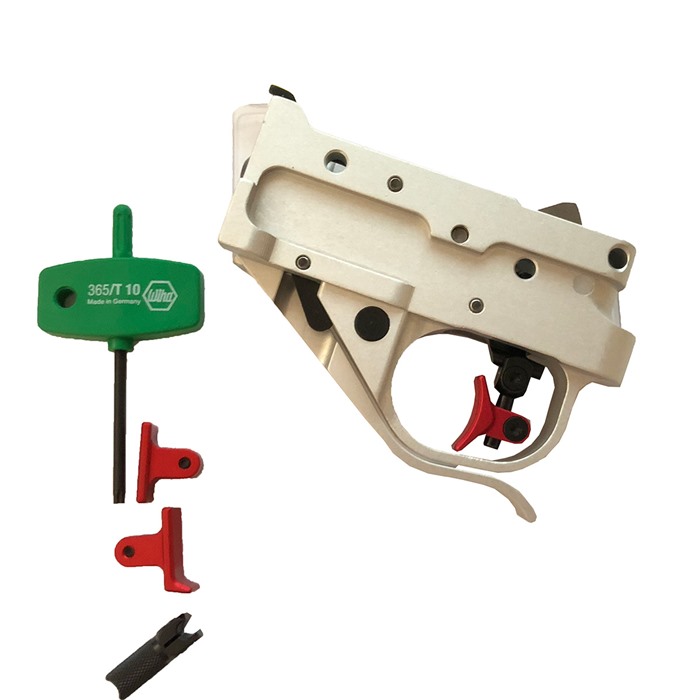Timney RUGER10/22 CALVIN ELITE RED SHOE KIT WHITE HOUSING