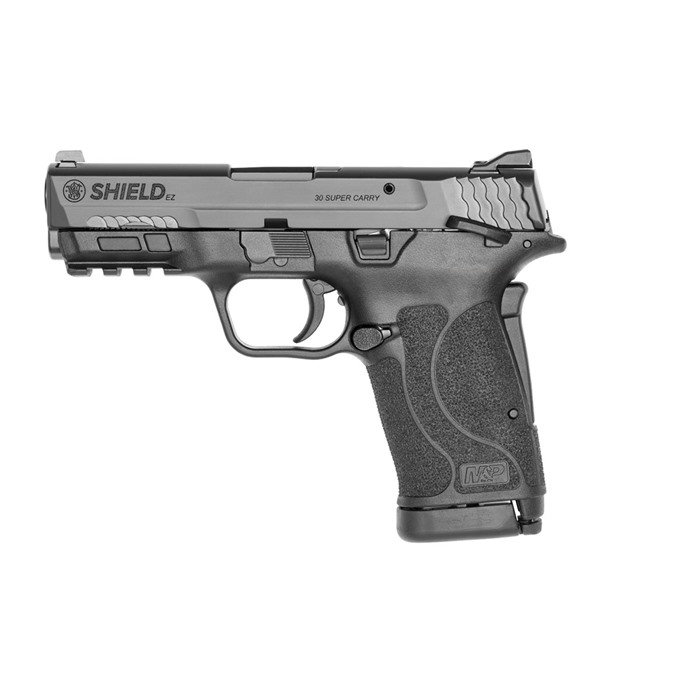Smith & Wesson 13458 M&P Shield EZ 30 Super Carry 3.67" Barrel 10+1, Black Polymer Frame, Picatinny Acc. Rail, Armornite Stainless Steel Slide, Manual Safety - Smith & Wesson - 30 Super Carry
