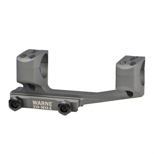 Warne LRSKEL30TG 20MOA Extended Skeletonized 30mm MSR Mount Tactical Gray