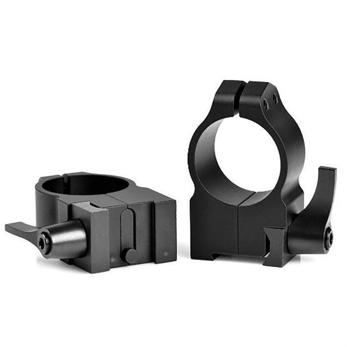 Warne 2TLM 1" High Matte Black QD Tikka Rings