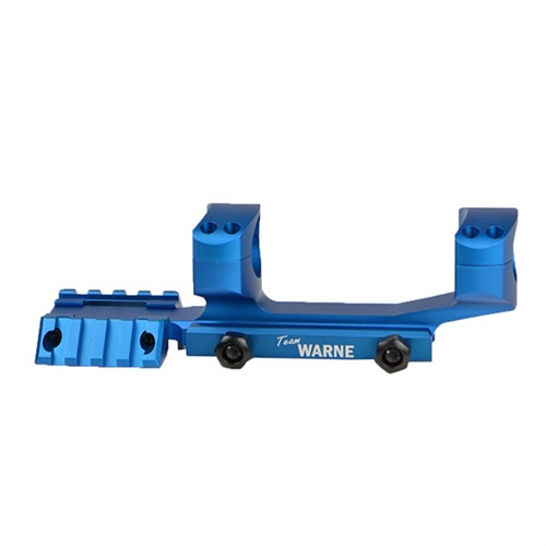 Warne RAMP34BU 34mm Ultra High 0 MOA Mount Blue