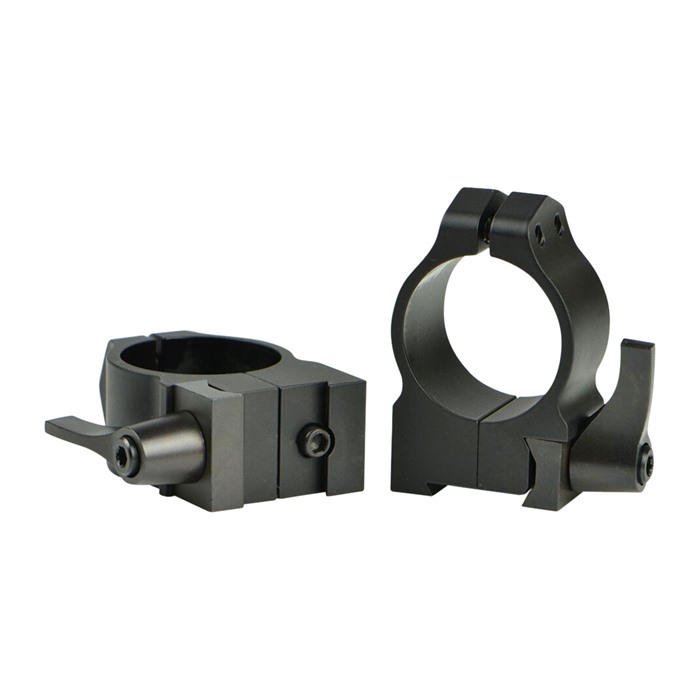 Warne 15B1LM 30mm High 16mm Dovetail Rings Black