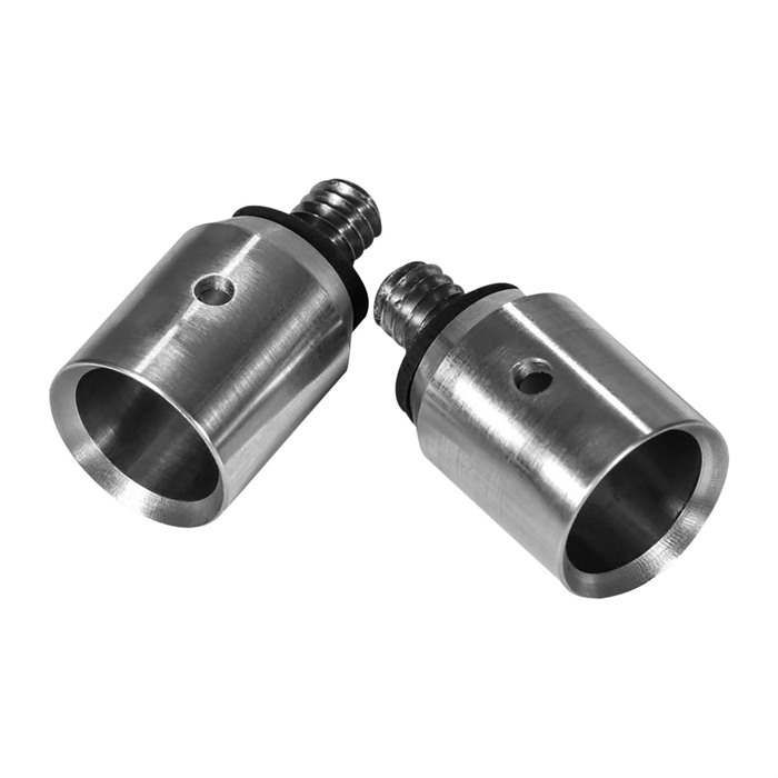 Warne 7954M Precision Atlas Foot Adapter Silver Steel Bipod Feet Adapter