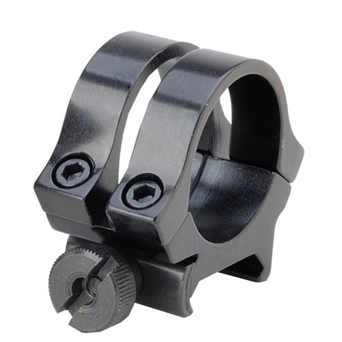 Weaver Mounts 49074 Quad Lock Scope Ring Set Black Aluminum 1" Tube Medium Quick Detach