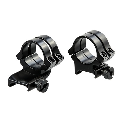 Weaver Mounts 49062 Quad Lock Scope Ring Set Black Aluminum 1" Tube High Quick Detach Extended
