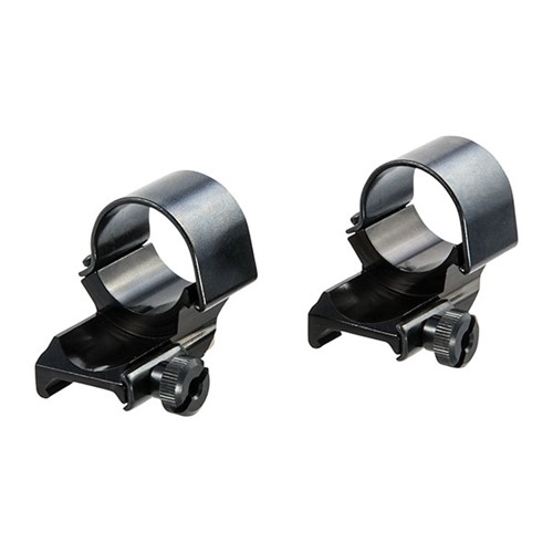 Weaver Detachable Top Mount Dual Extension Rings 1" High Black 49061