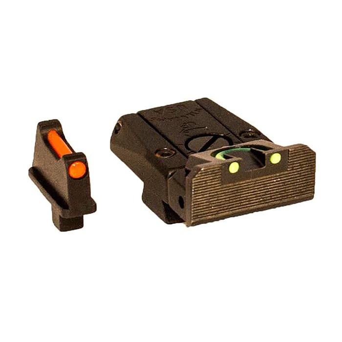 Williams Gun Sight Fire Set, Colt Series 80, Adjustable Click, Green/Red, Weather Resistant, Metal Material