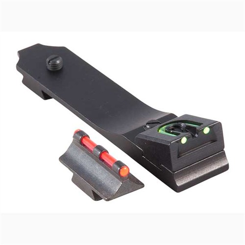 Williams Gun Sight Firesights: Winchester 1300, Green/Red Front, Black Metal Material, Adjustable Windage & Elevation, 1.20x4.20x6.35 Dimensions