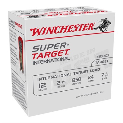 Winchester TRGT213507 Super-Target Light Target 12 Gauge 2-3/4 7/8oz #7.5 1350 Fps chester TRGT213507 Super-Target Light Target 12 Gauge 2-3/4 7/8oz #7.5 1350 Fps Ammo