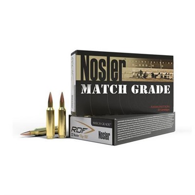 ler Match Grade .22 Nosler RDF Hollow Point Boat Tail 70 Grain Ammo