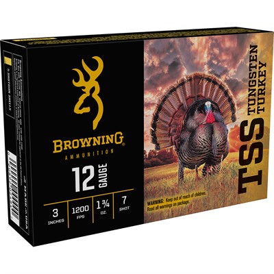 wning B193921237 TSS Tungsten Turkey 12 Gauge 3 1-3/4oz #7 1200 Fps Ammo