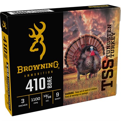 wning B193924139 TSS Tungsten Turkey .410 Bore 3 13/16oz #9 1100 Fps Ammo