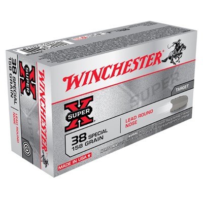 chester X38S1P Super X Lead Round Nose 158 Grain .38 Special 755 Fps Ammo