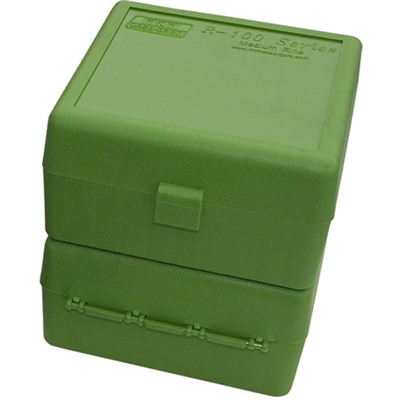 FLIP TOP RIFLE AMMO BOX 223-RUGER 6X47 100 ROUND GREEN-img-1