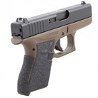 Ambidextrous Safety Cut: Yes Color: Black Make: Glock Make/Model: Glock|42 Material: Granulated Model: 42 Style: Wrap Around Surface: Textured Manufacturer: Talon Grips Inc Model: